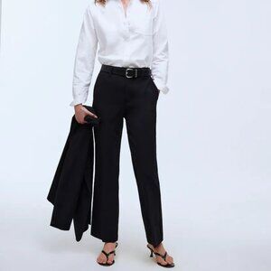 NWT Madewell Flare Ankle Pant Black Size 2
